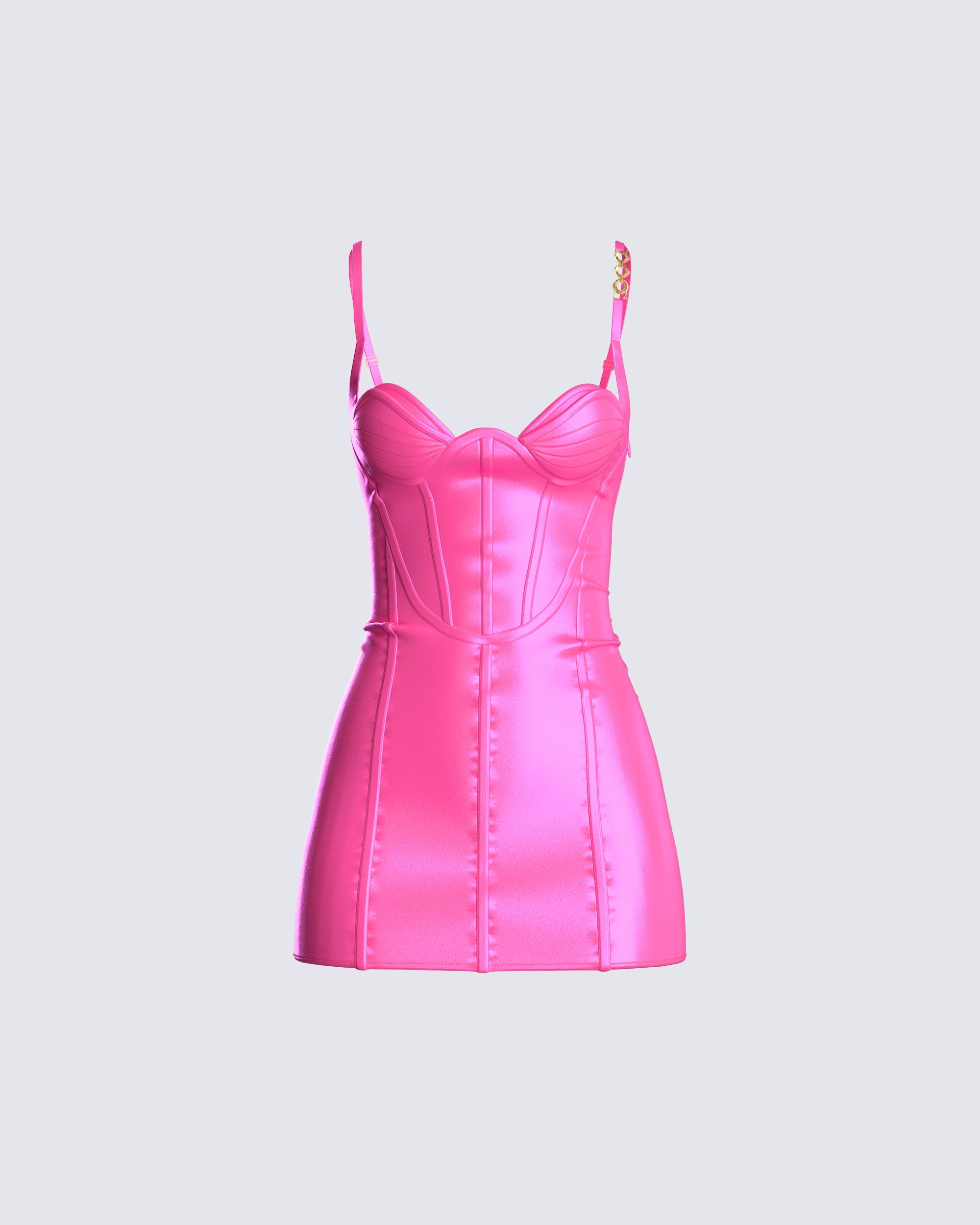 Jillian Pink Corset Dress – FINESSE