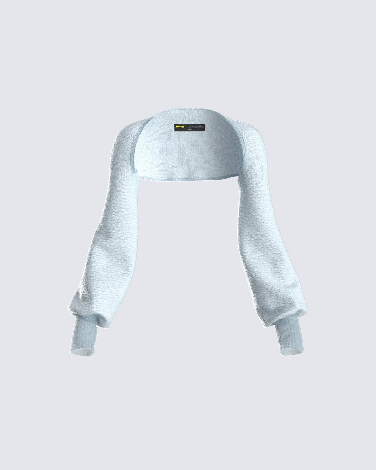 Delia Blue Knit Shrug 3d product front