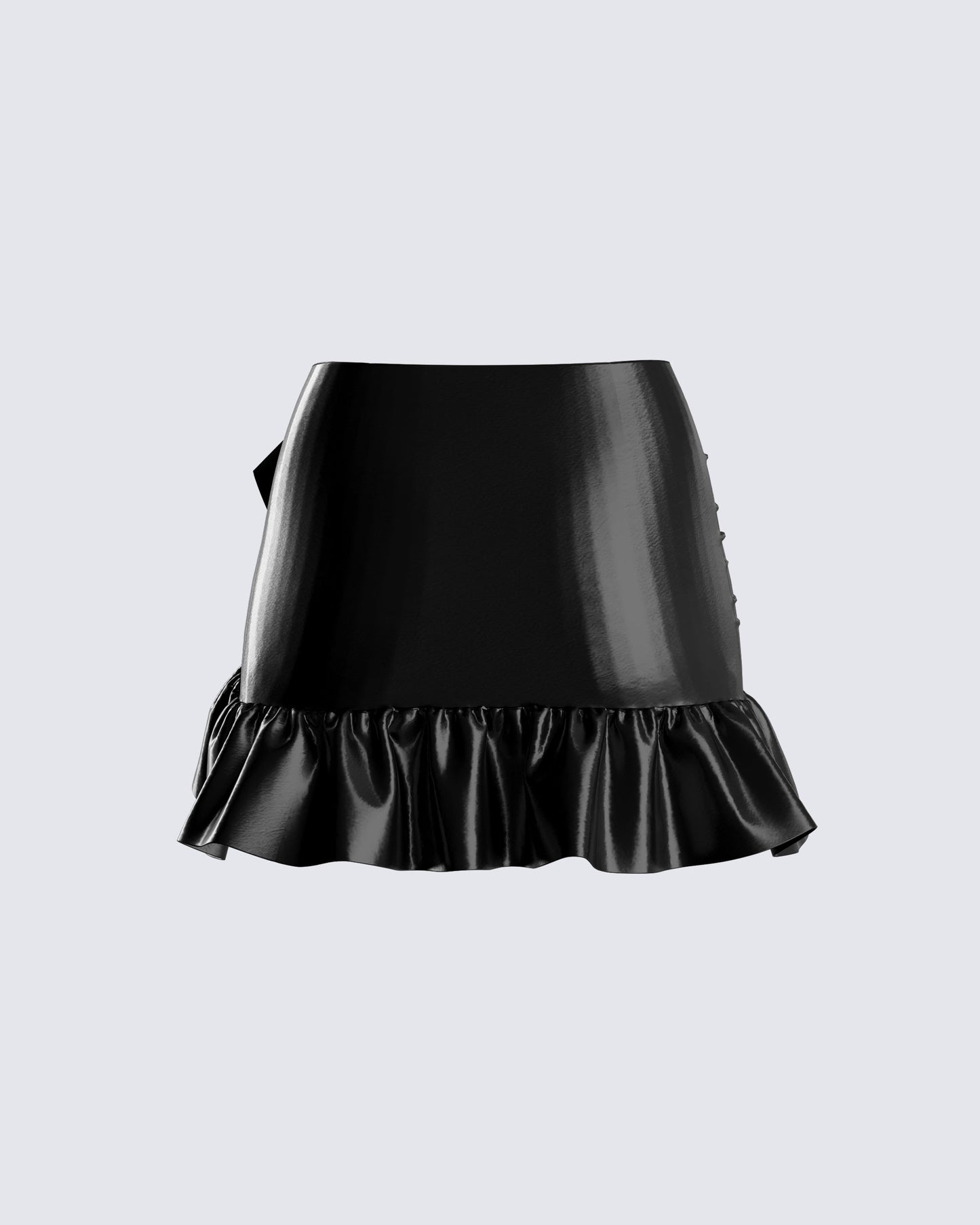 Lexi Black Vegan Leather Skirt