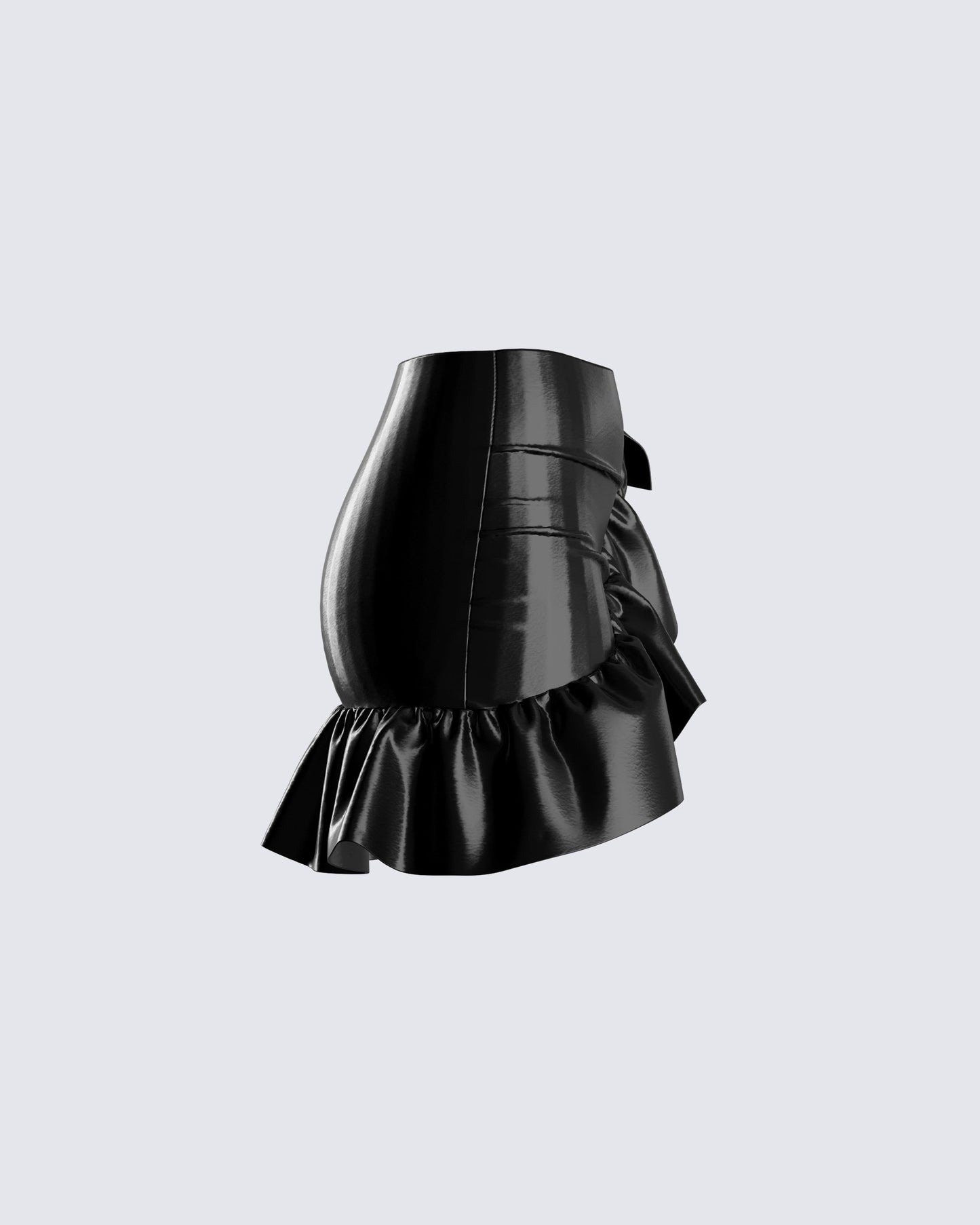 Lexi Black Vegan Leather Skirt