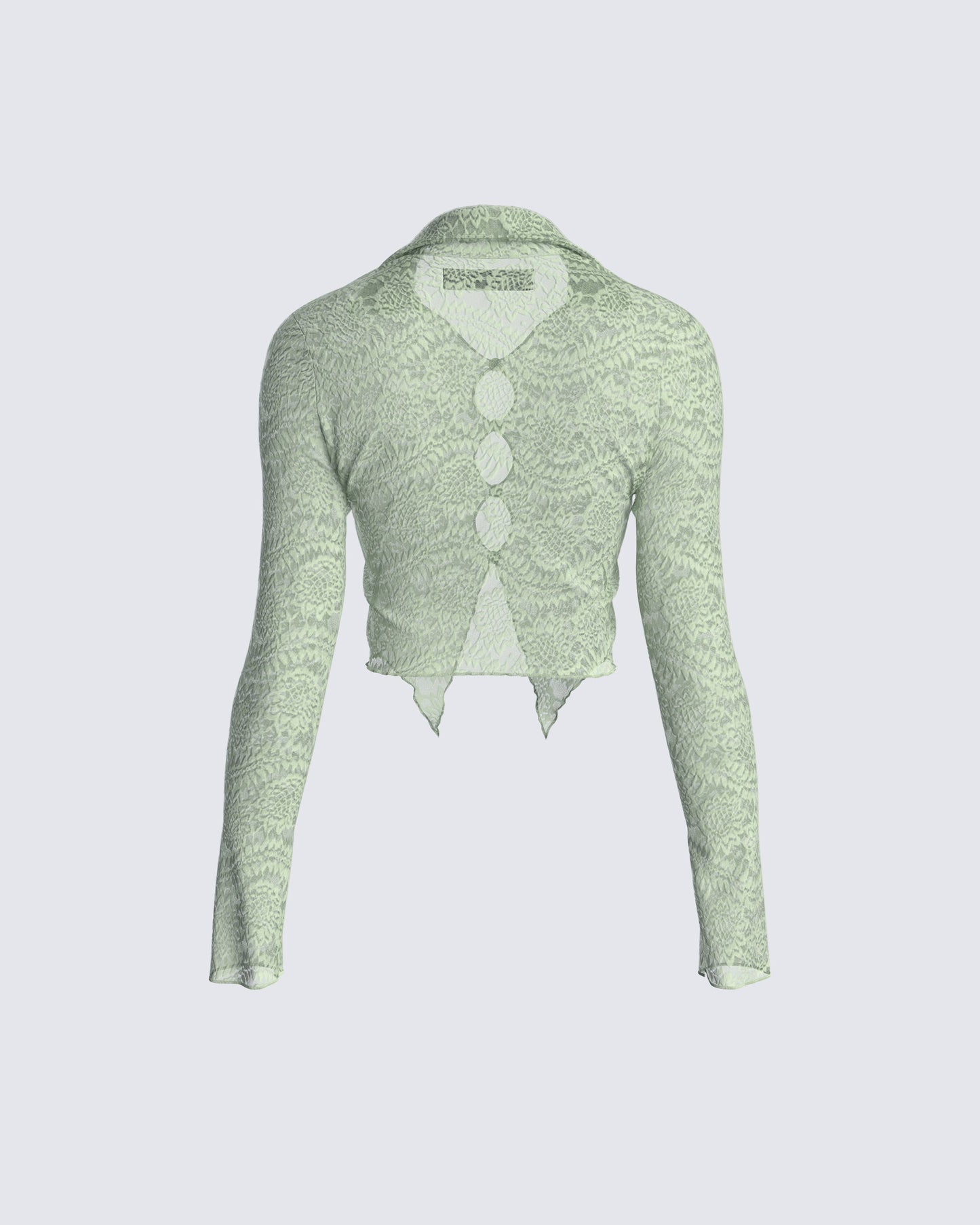 Mia Sage Stretch Lace Top