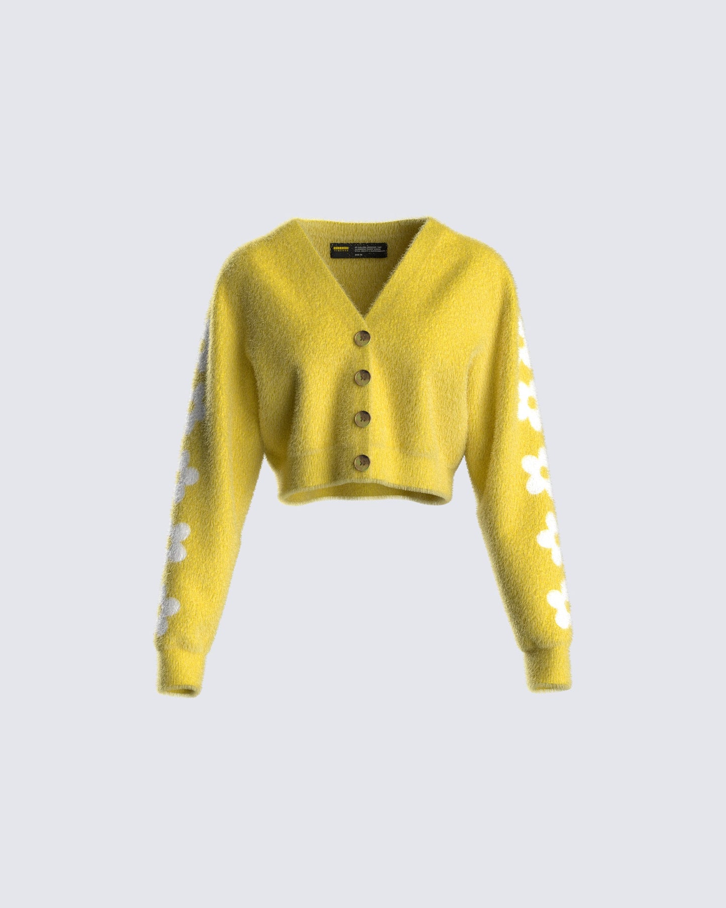 Daria Green Fuzzy Cardigan product front