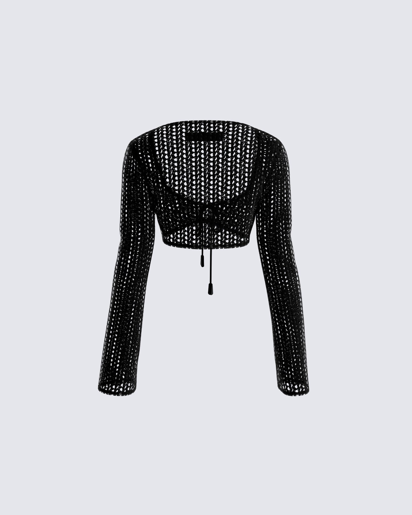 Melissa Black Crochet Top