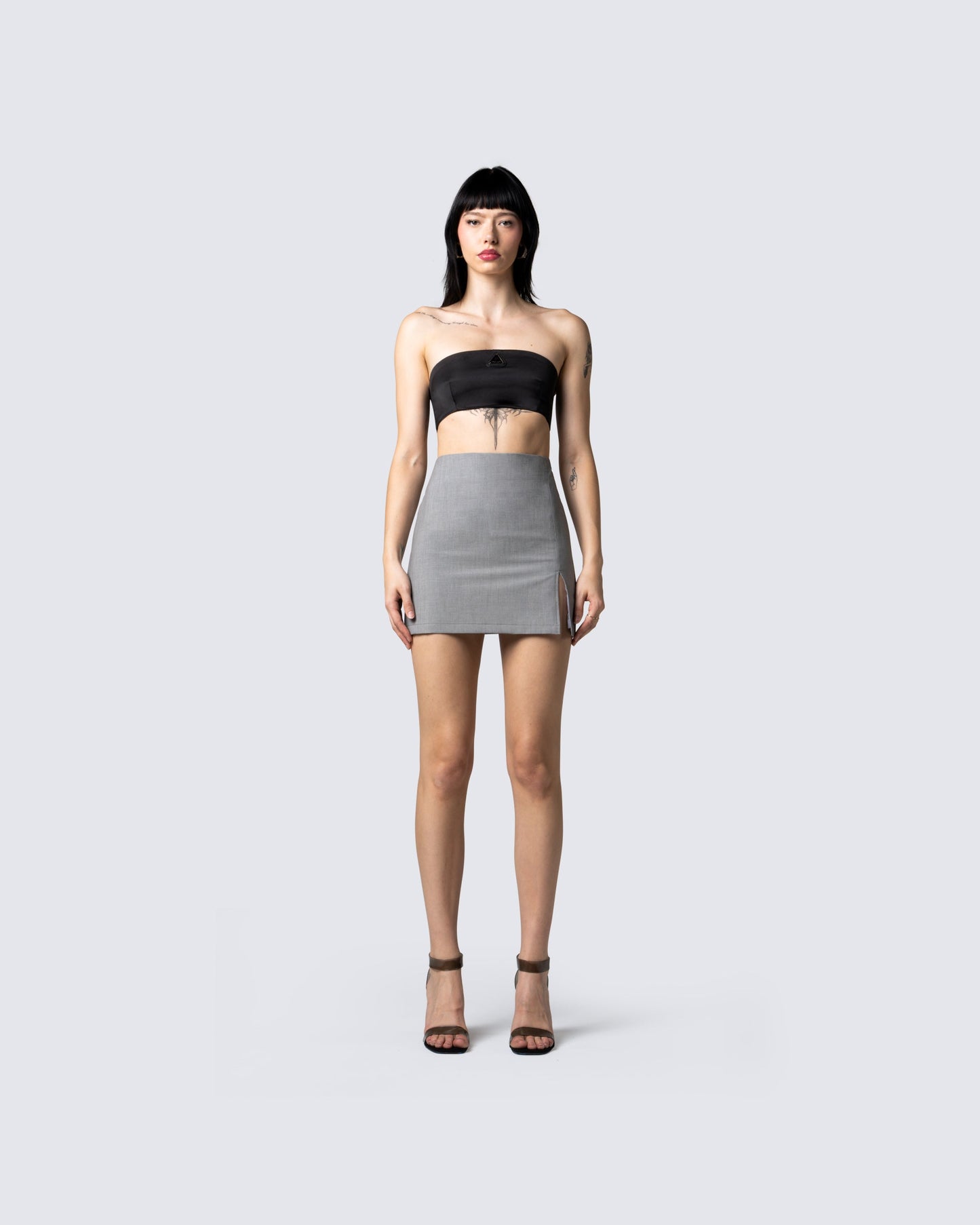 Beaux Black Bandeau Top