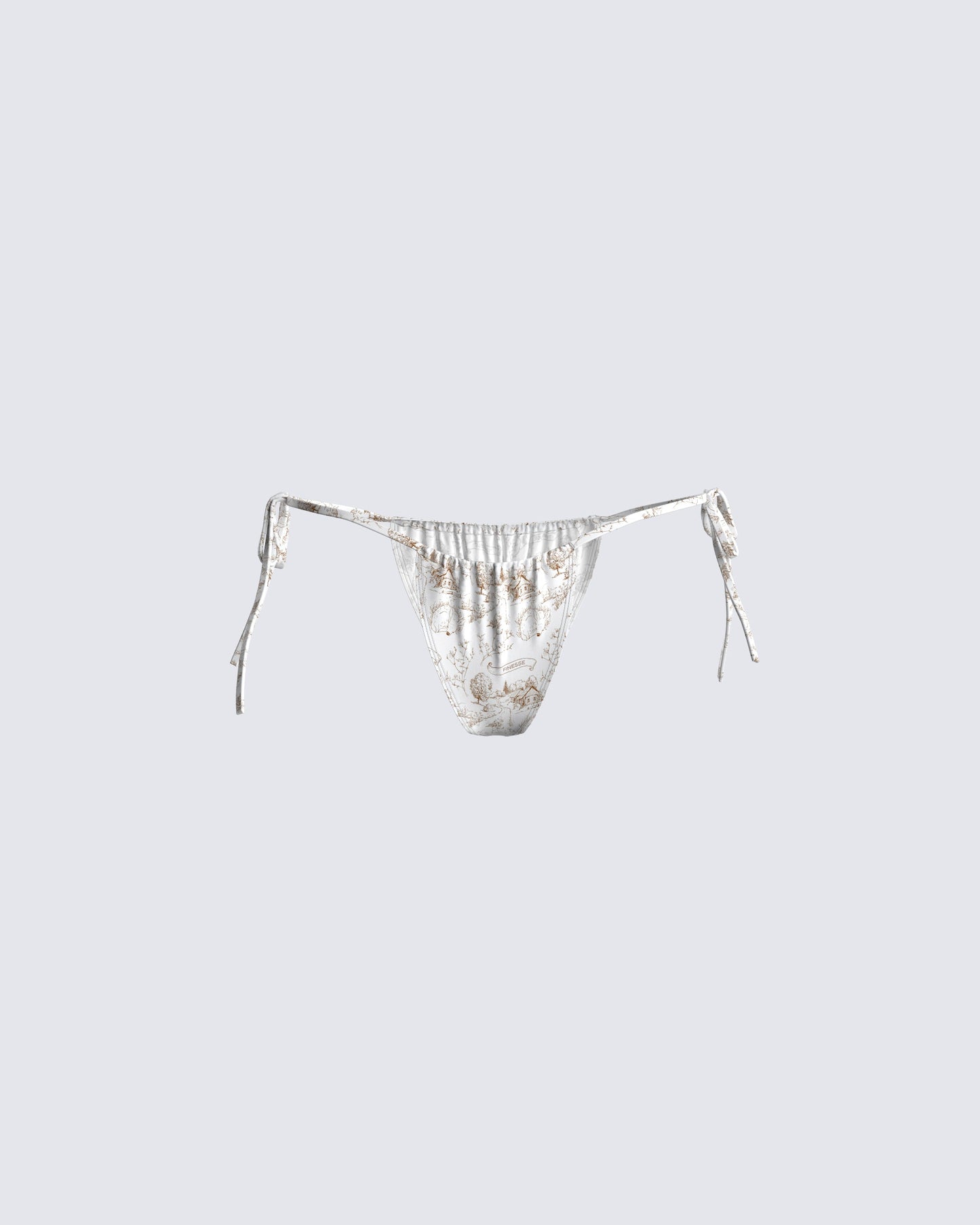 Mason White Print Bikini Bottom product front