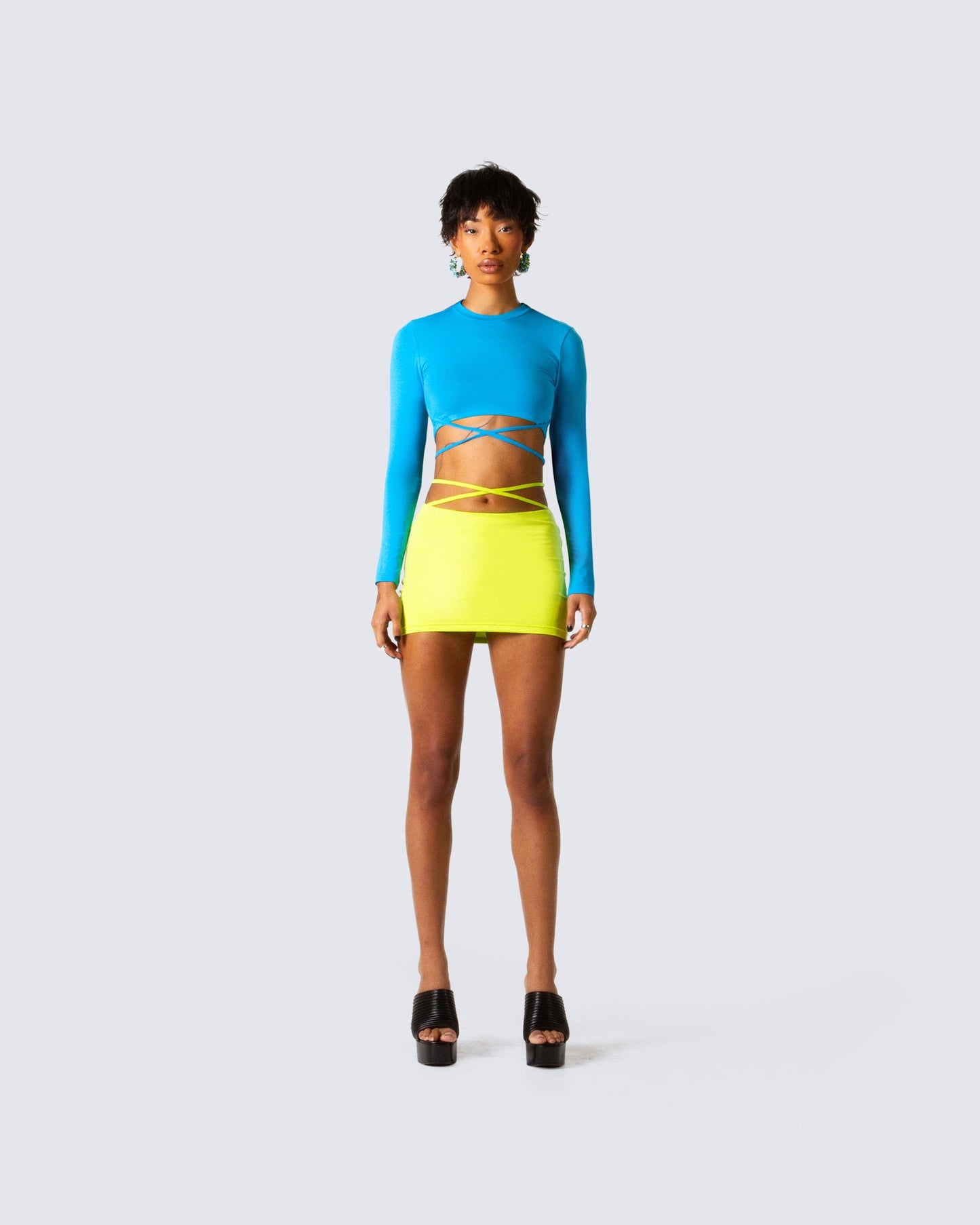 Cameron Yellow Mini Skirt