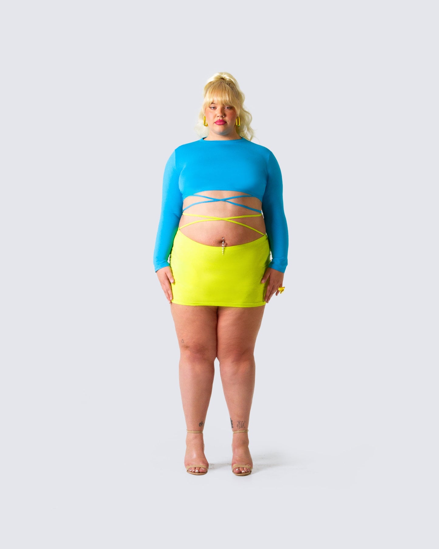 Cameron Yellow Mini Skirt