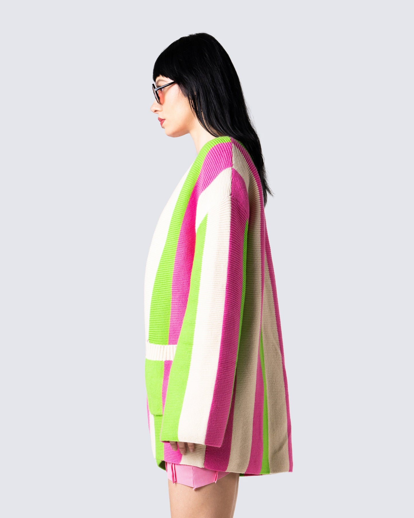 Abbie Multi Striped Cardigan