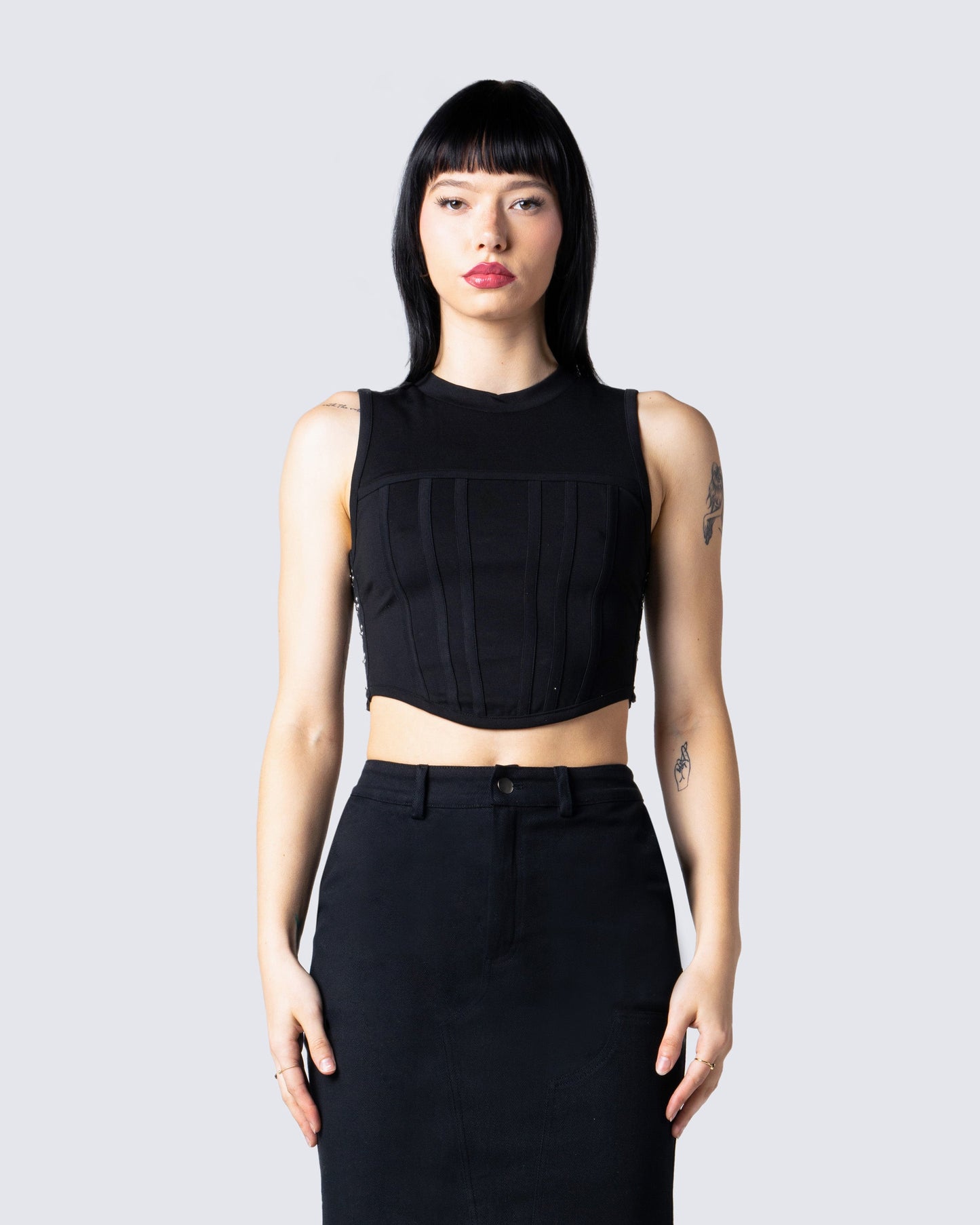 Eli Black Corset Top