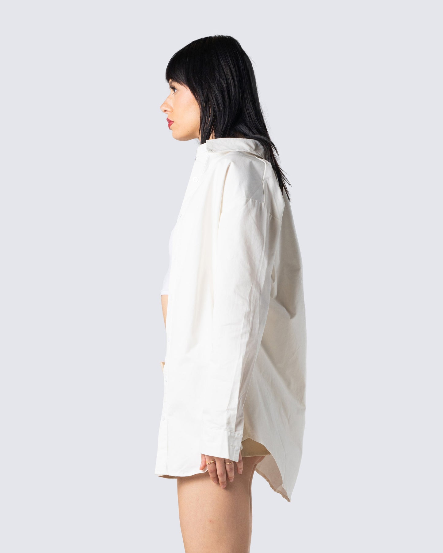 Claire White Oversized Shirt