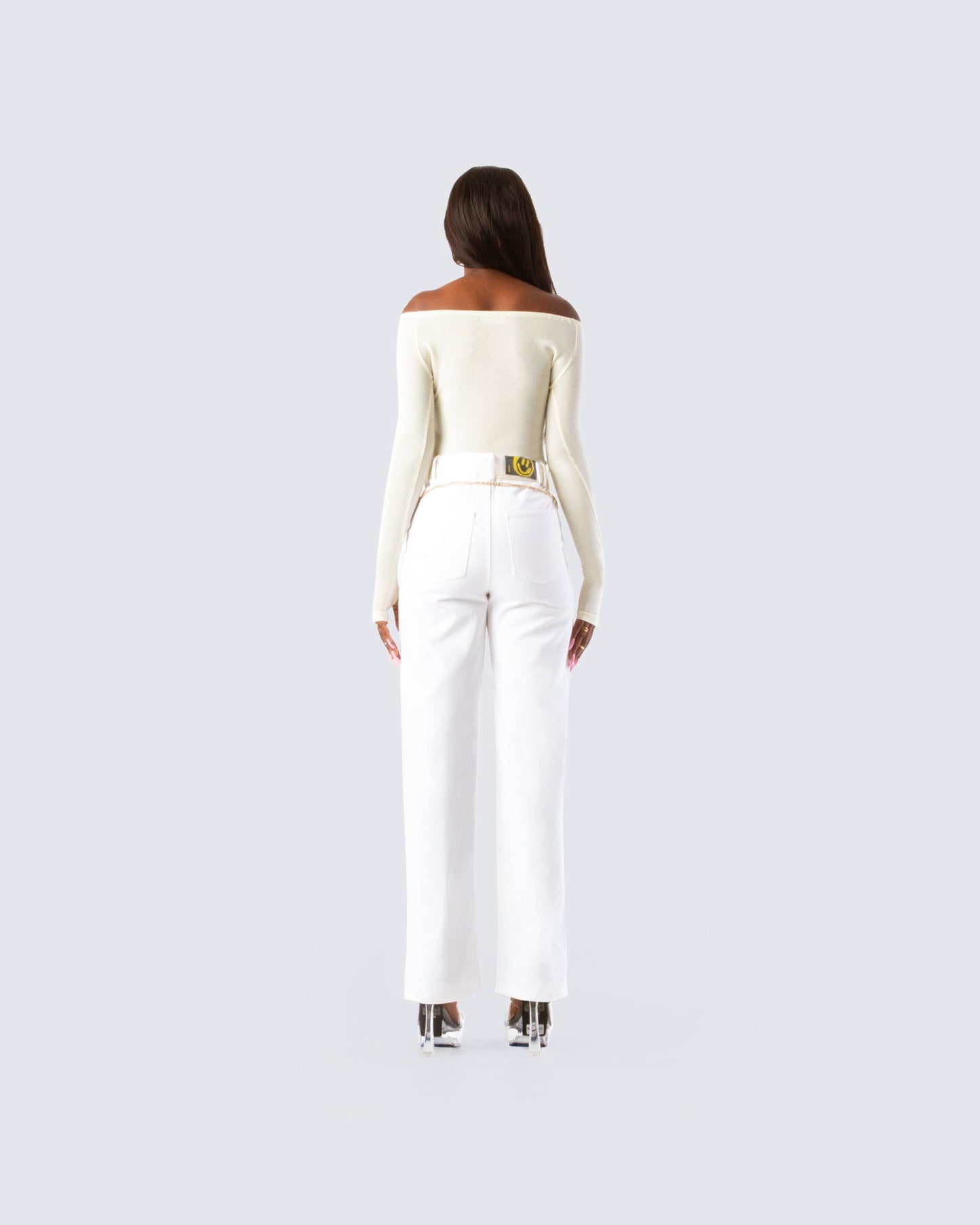 Lucy Cream Off Shoulder Top
