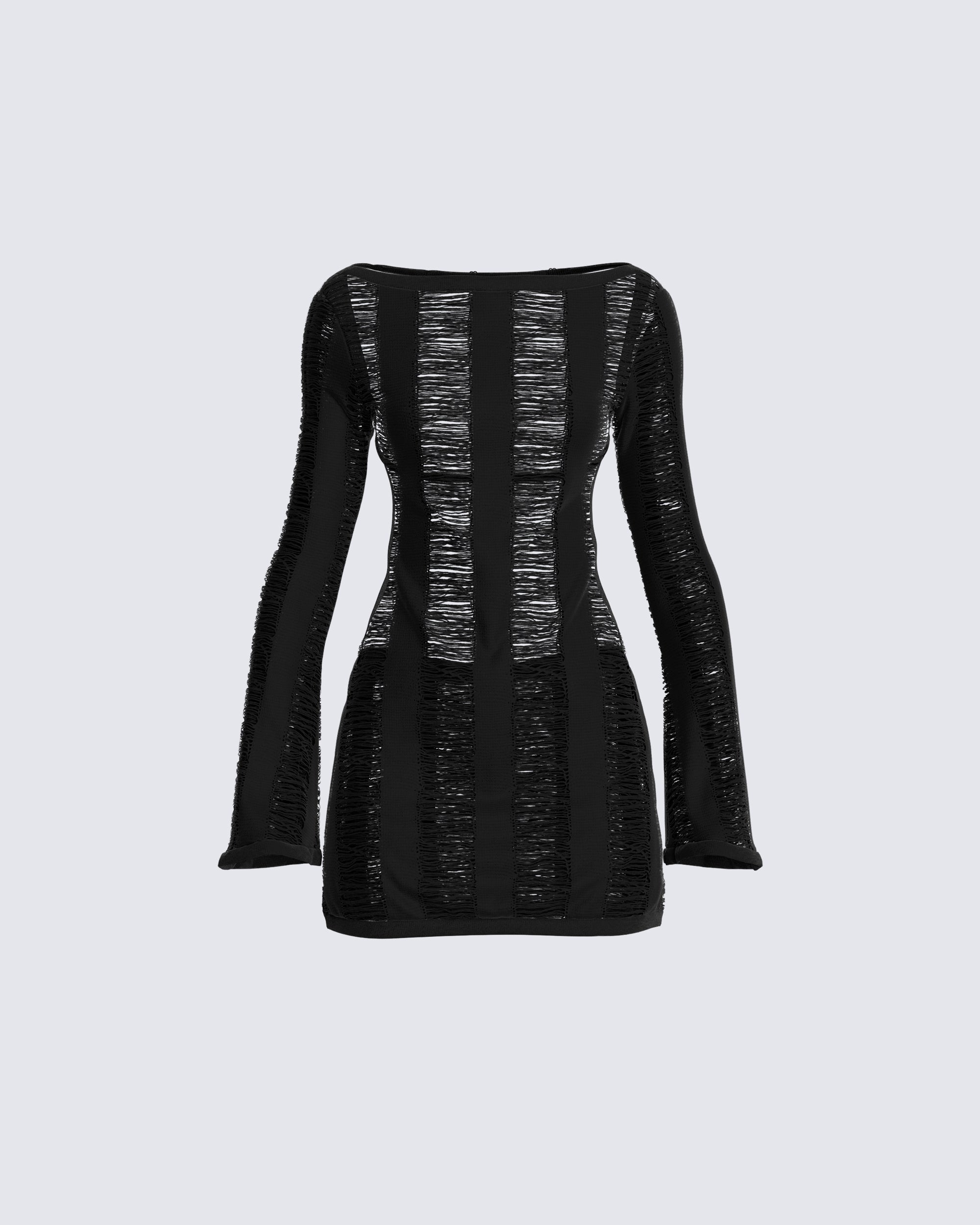 Mindy Black Mini Dress – FINESSE