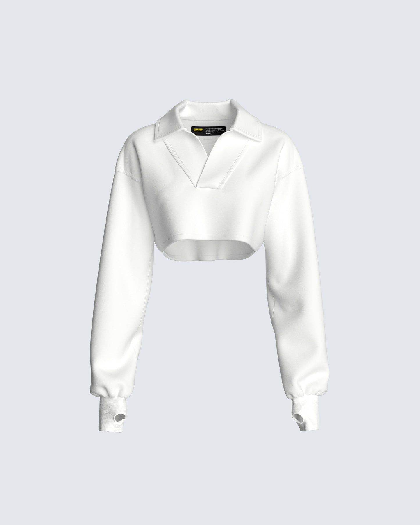 Bella Paradise Cropped Collared Pullover