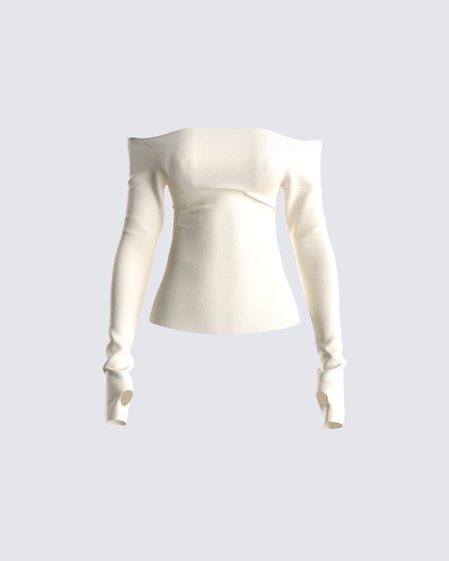 Lucy Cream Off Shoulder Top