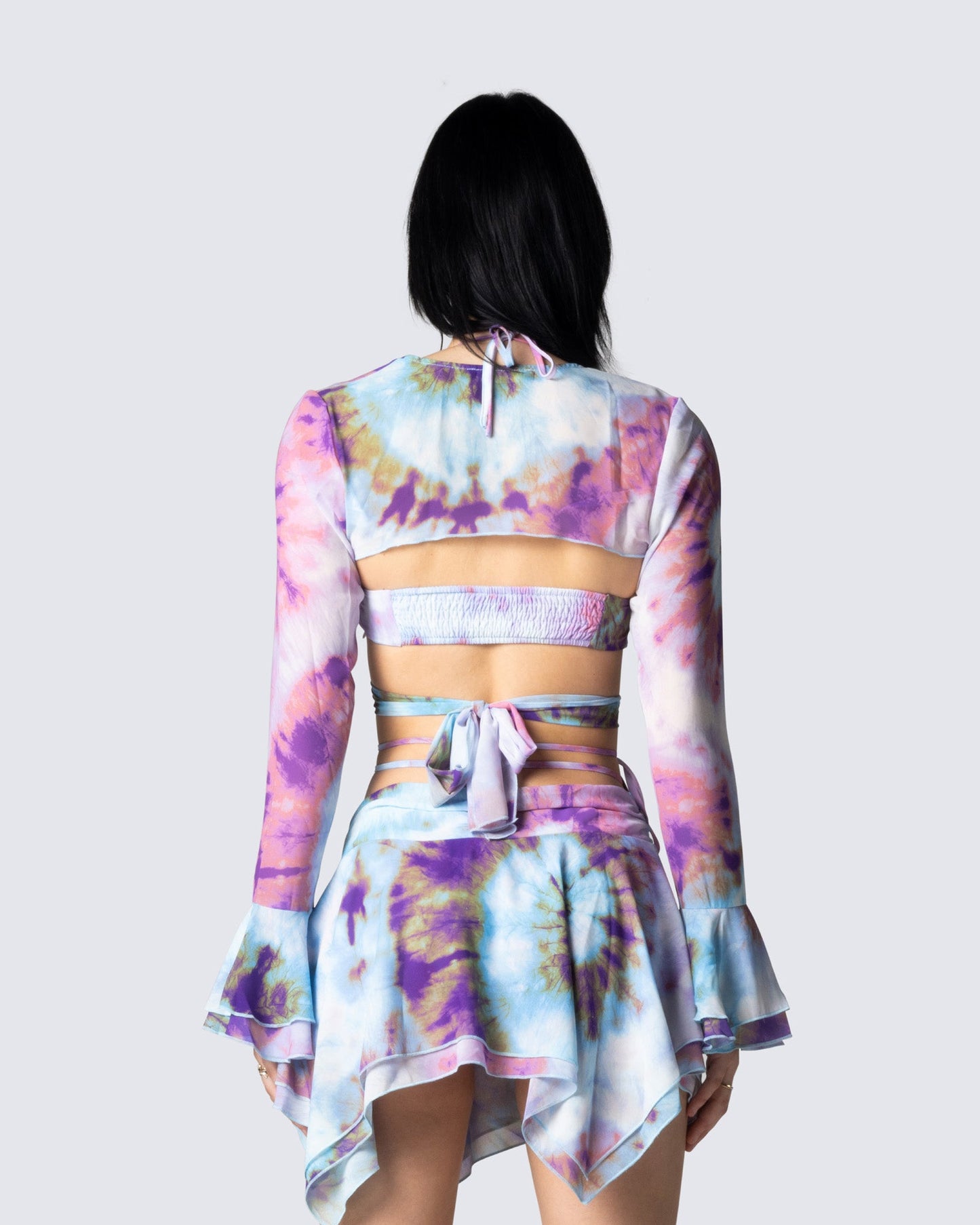 Kadence Tie Dye Print Shrug