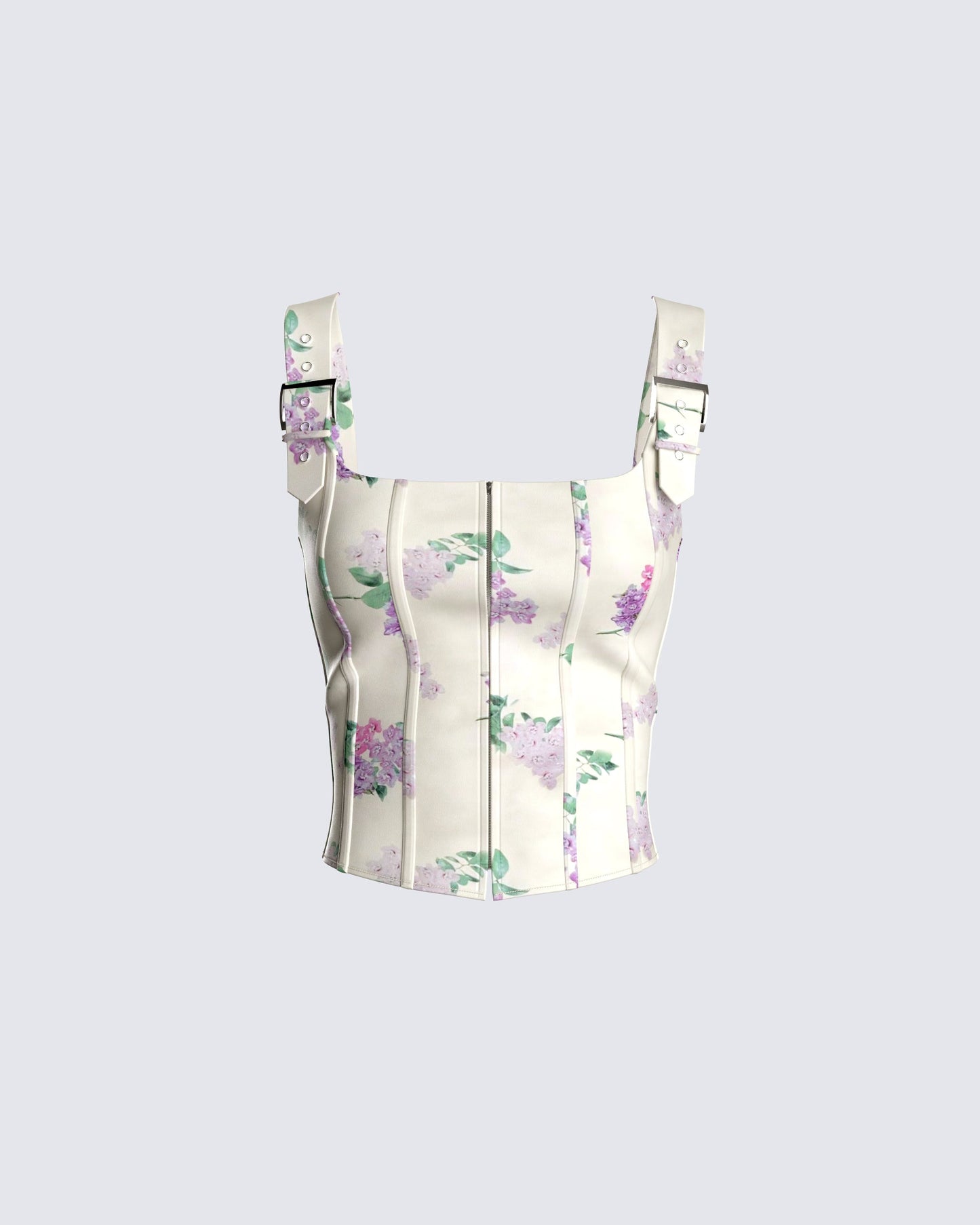 Winona Flower Print Corset Top