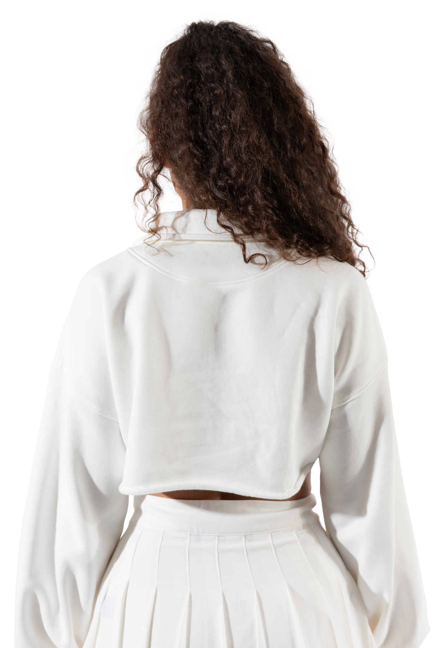 Bella Paradise Cropped Collared Pullover