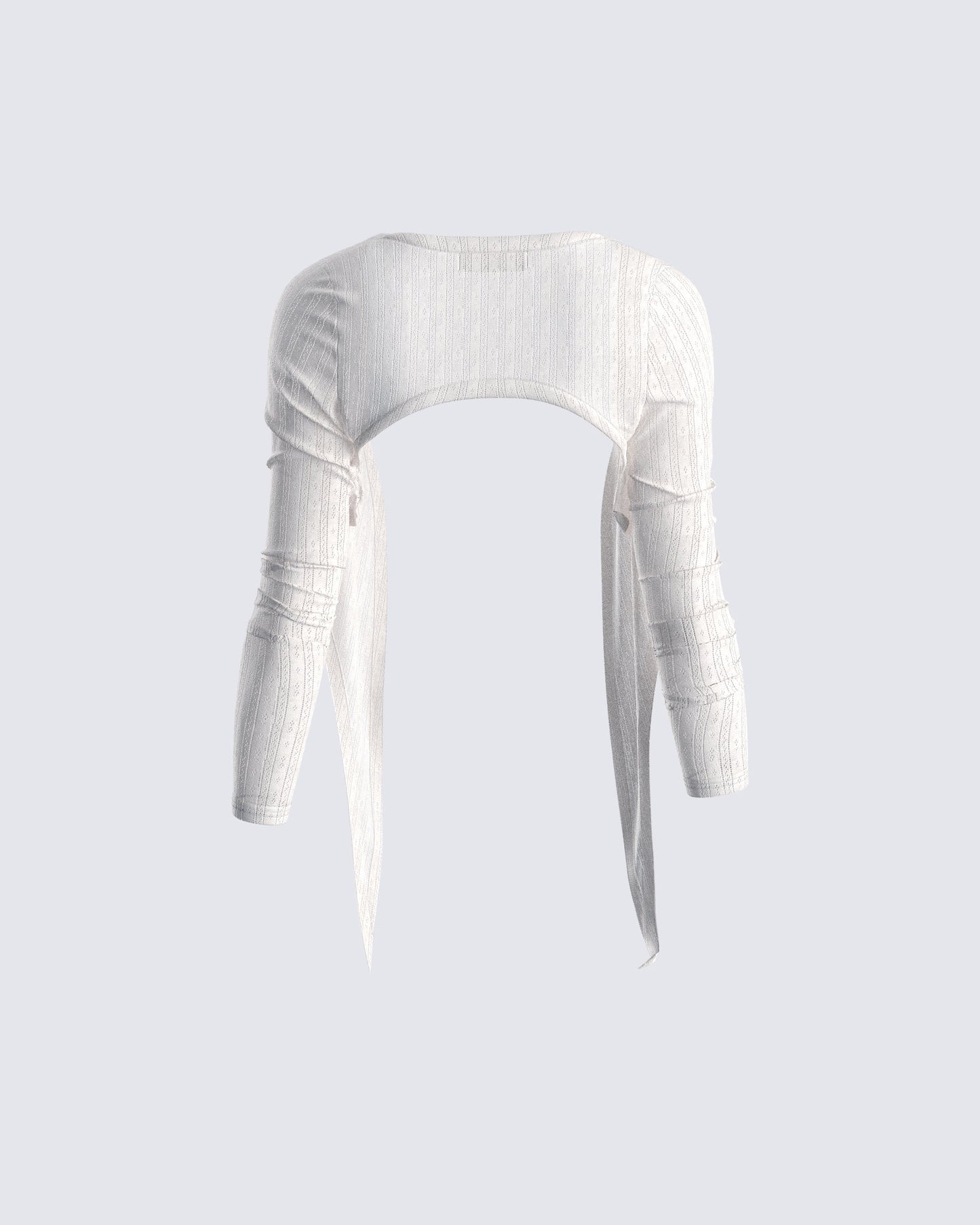 Winnie Ivory Pointelle Shrug