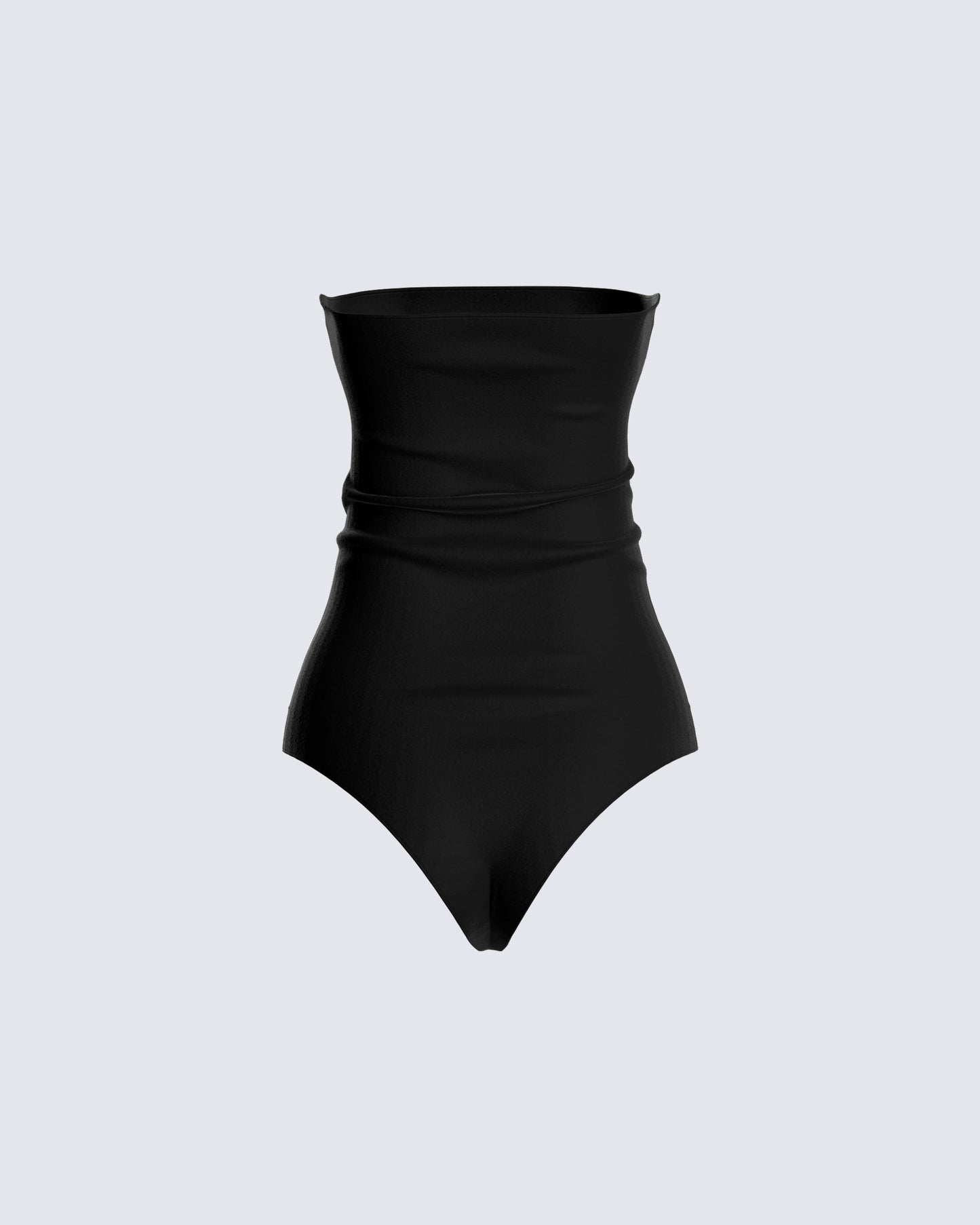 Vicky Black Strapless Bodysuit