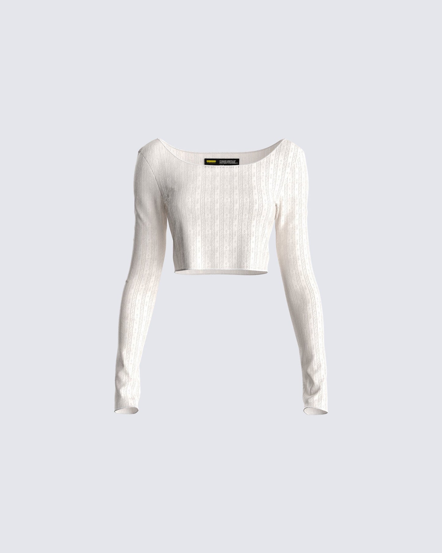 Rita Ivory Pointelle Top product front
