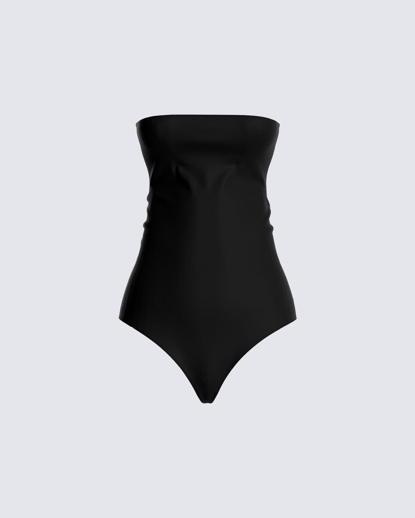 Vicky Black Strapless Bodysuit