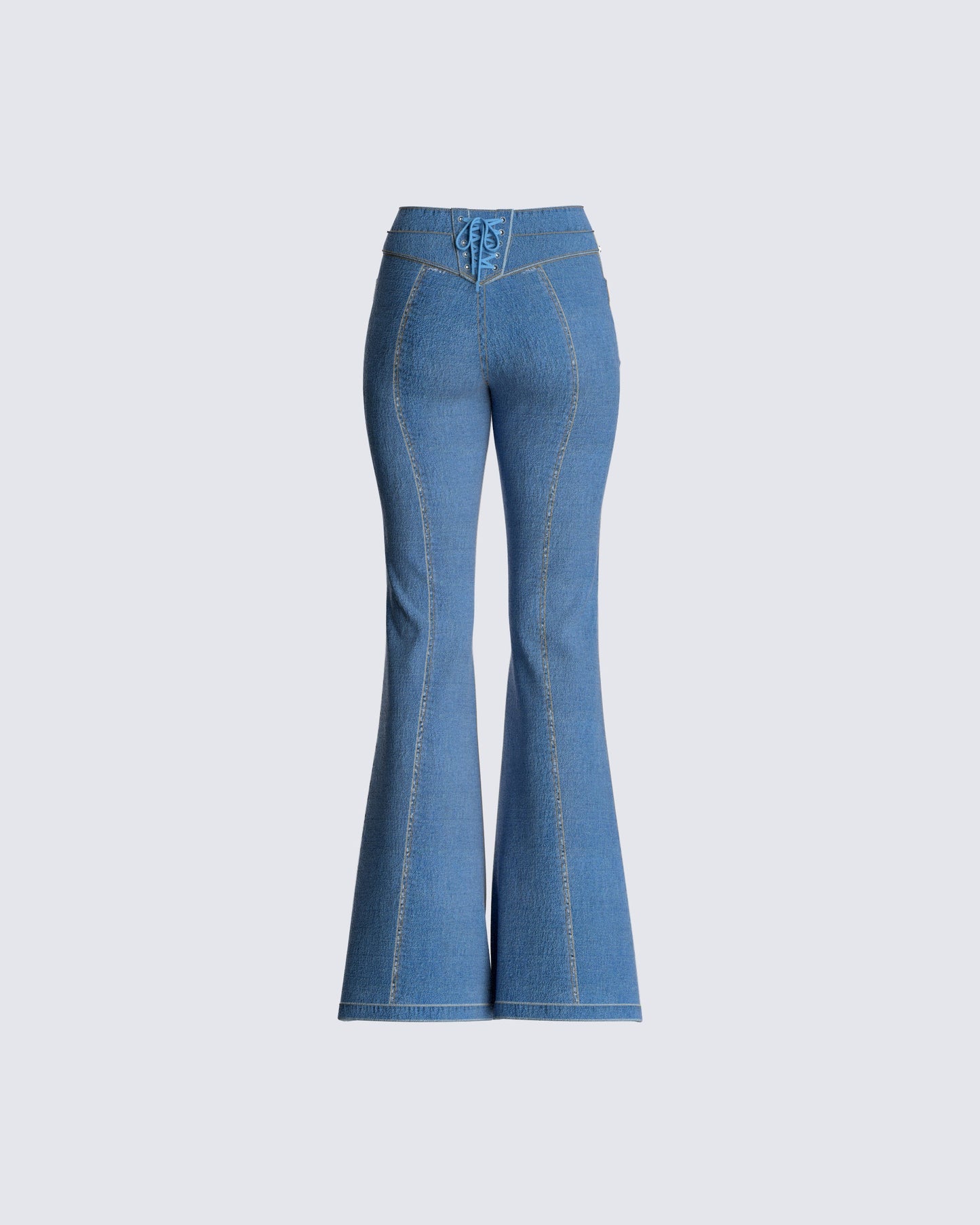 Skyler Flared Blue Jeans