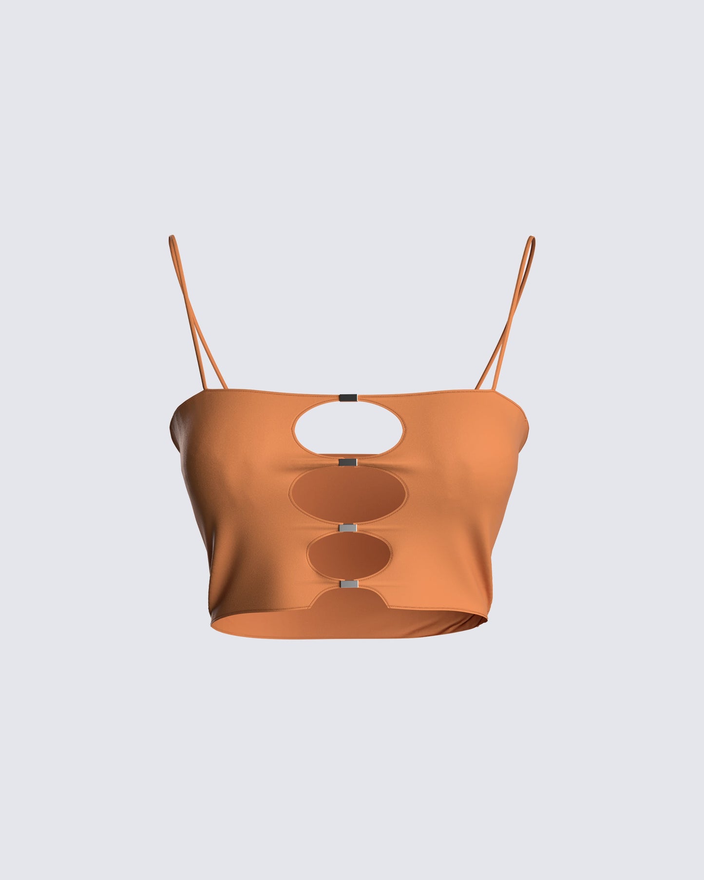 Raina Brown Cut Out Top