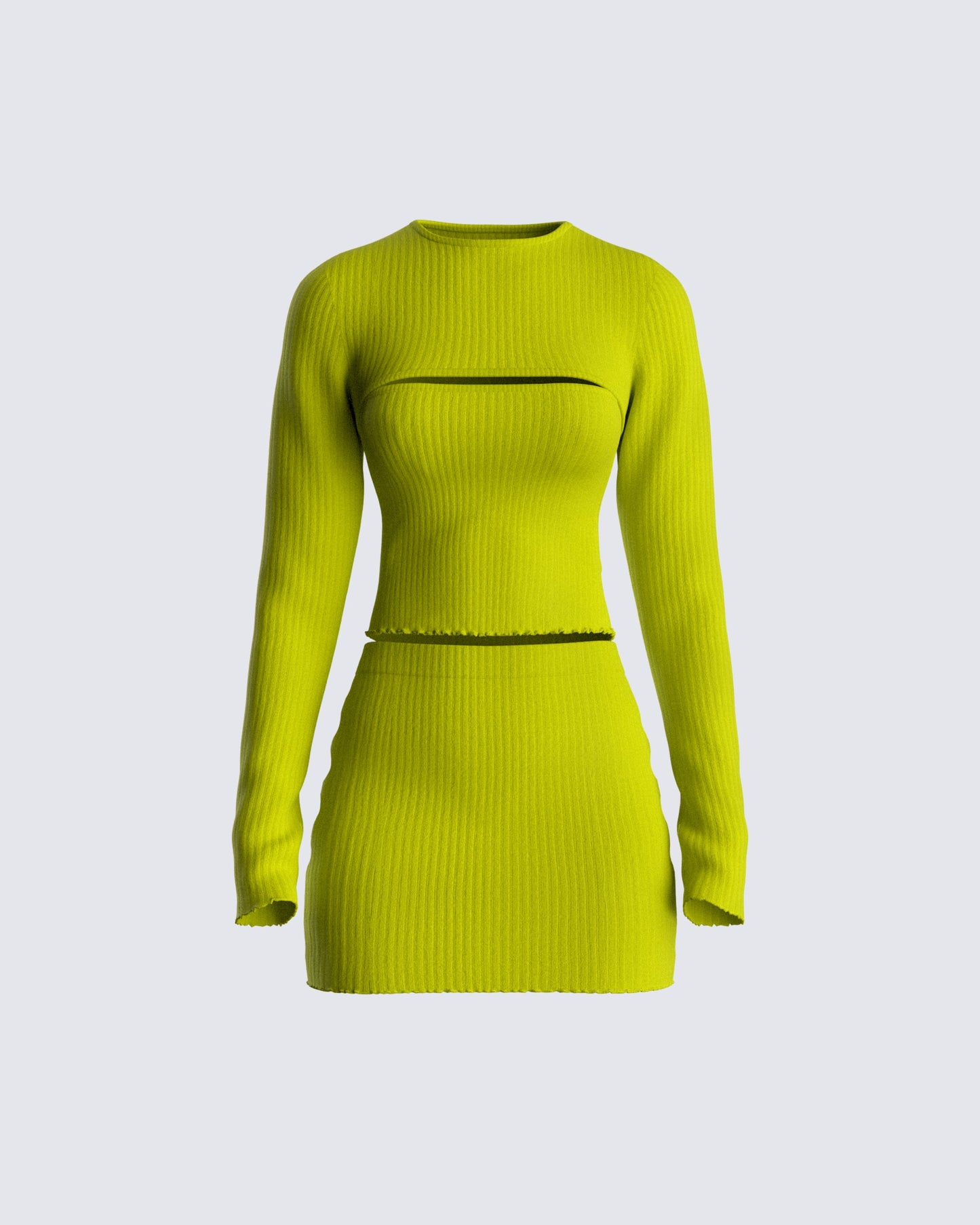 Janelle Green Knit Set 3d product front