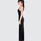 Santana Black Mesh Maxi Dress