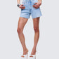 Yolande Blue Denim Cutoff Short