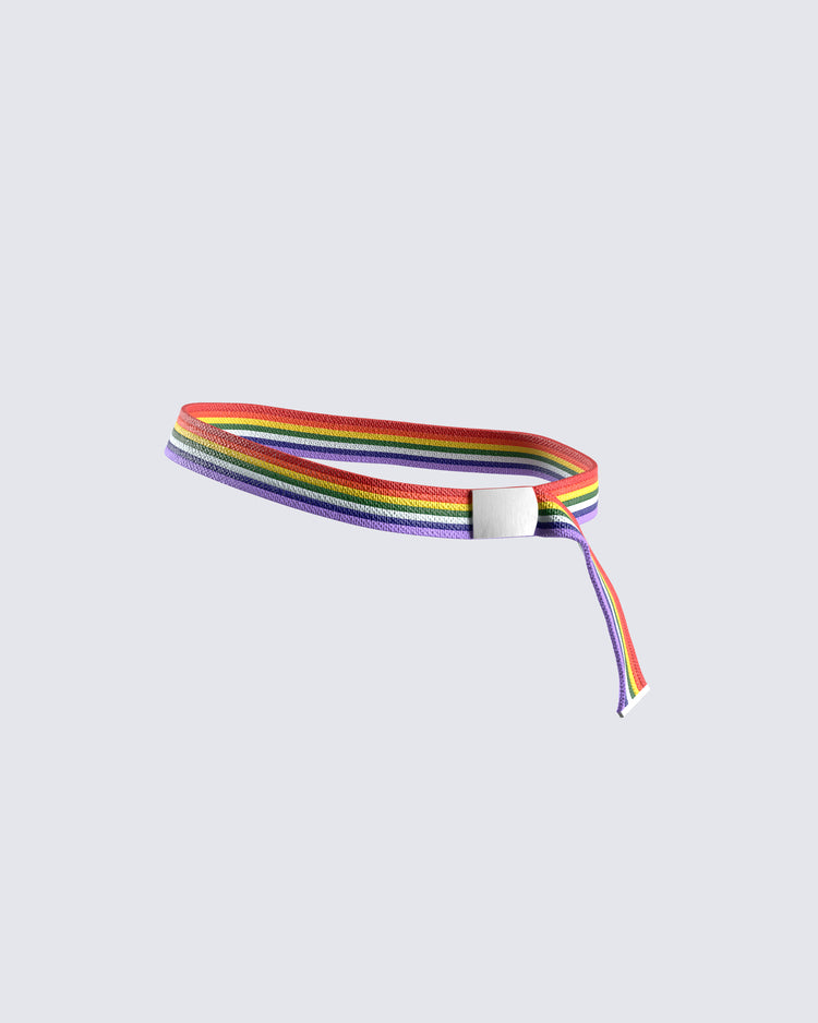 Cheryse Rainbow Woven Belt