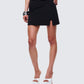 Gloria Black Crepe Mini Skort