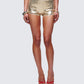 Posie Gold Sequin Mini Shorts