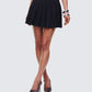 Supriya Black Pleated Mini Skirt