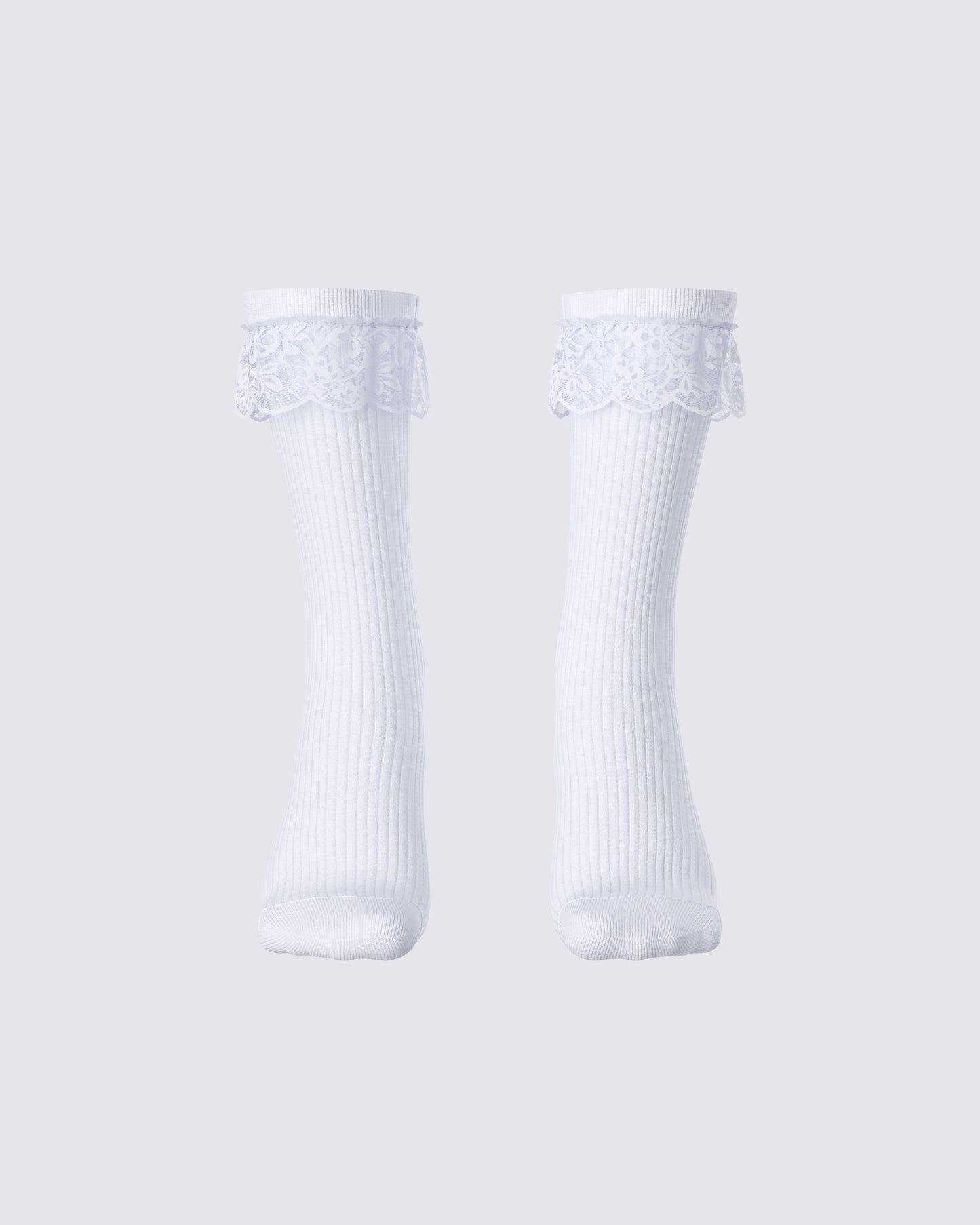 Rhoda White Lace Ankle Socks