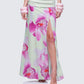 Alexis Printed Green Maxi Skirt