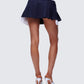 Piper Navy Pinstripe Mini Skirt