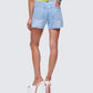 Yolande Blue Denim Cutoff Short