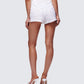Keturah White Embroidered Lace Short