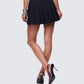 Supriya Black Pleated Mini Skirt