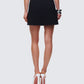 Gloria Black Crepe Mini Skort