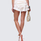 Elma Ivory Chiffon Ruffle Mini Skirt