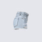 Lowan Blue Distressed Denim Shorts