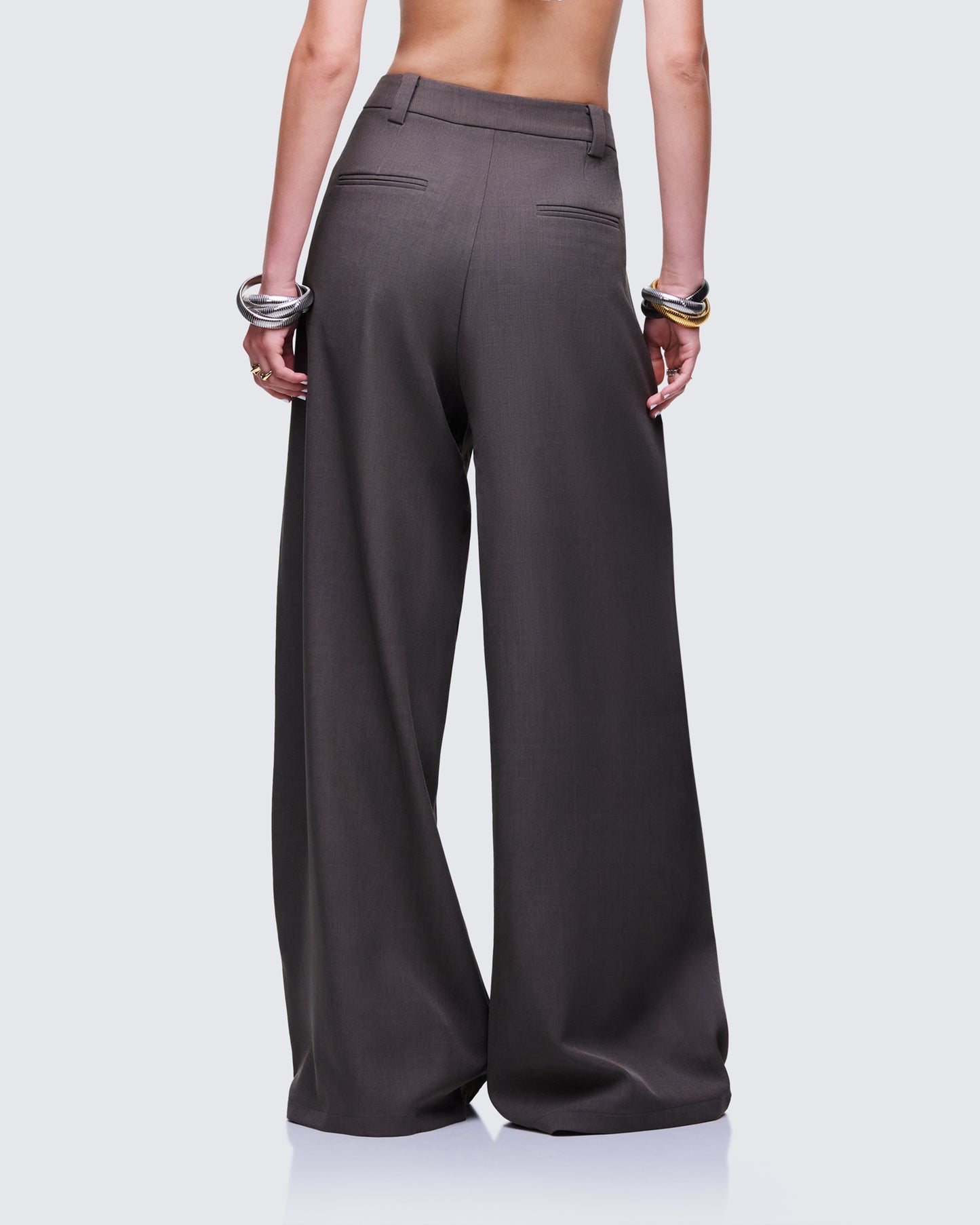 Cozbi Grey Pressed Front Trouser