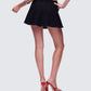 Ataya Black Denim Micro Mini Skirt