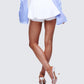 Pippa White Ruffle Tiered Skort