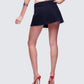 Svetlana Navy Twill Mini Skirt