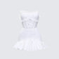 Kimi White Lace Corset Mini Dress