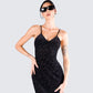 Santana Black Mesh Maxi Dress