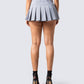 Madeleine Grey Pleated Mini Skirt